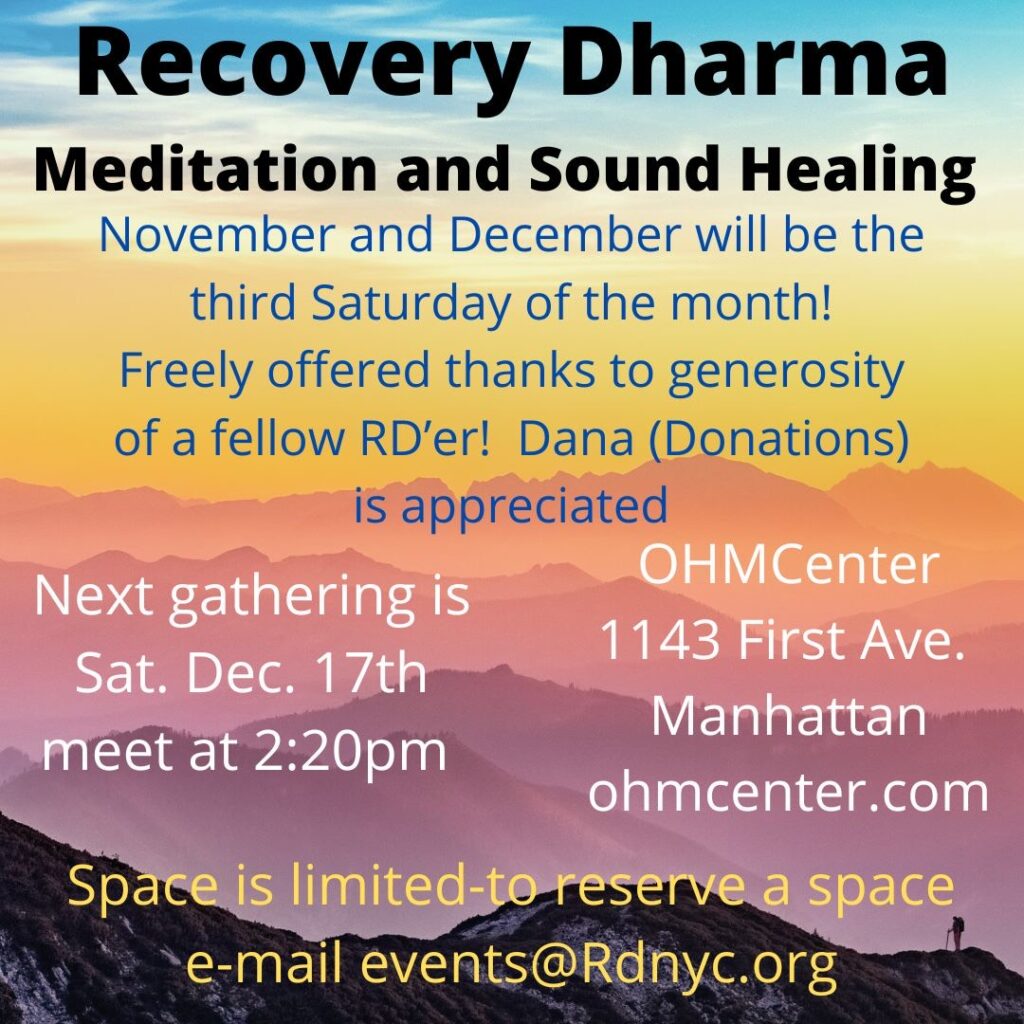 Sound Healing, Sat Dec 17, 2:20pm @ OHMCenter
